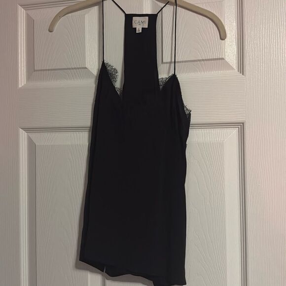 Black Cami NYC Soaghetti Strap Tank - Size Small - Like New - Black Lace - Picture 1 of 3